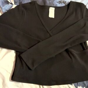 Black V-Neck Women's Sweater